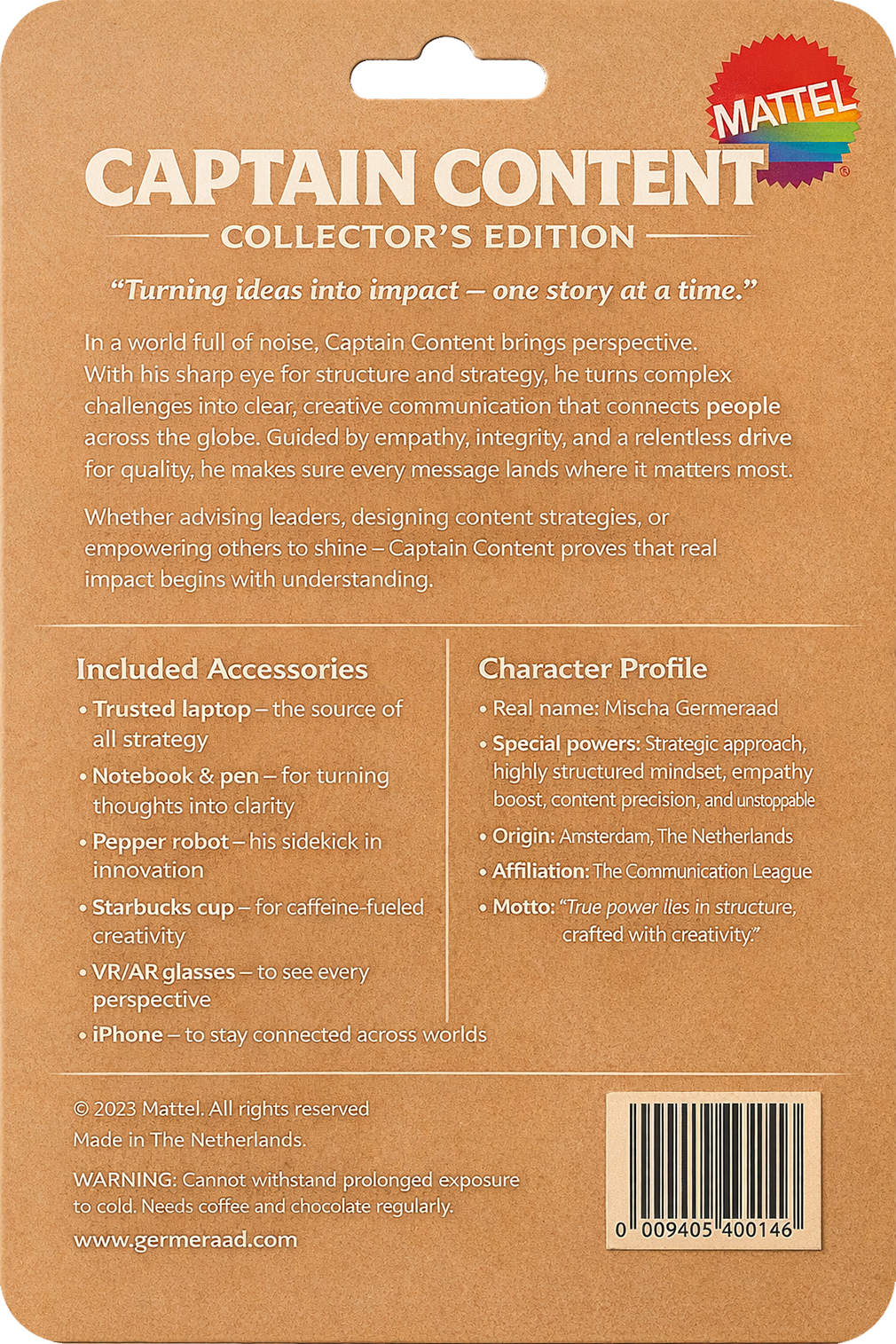 Mischa's profile description